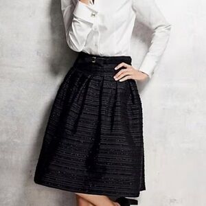 Talbots Black Textured Skirt